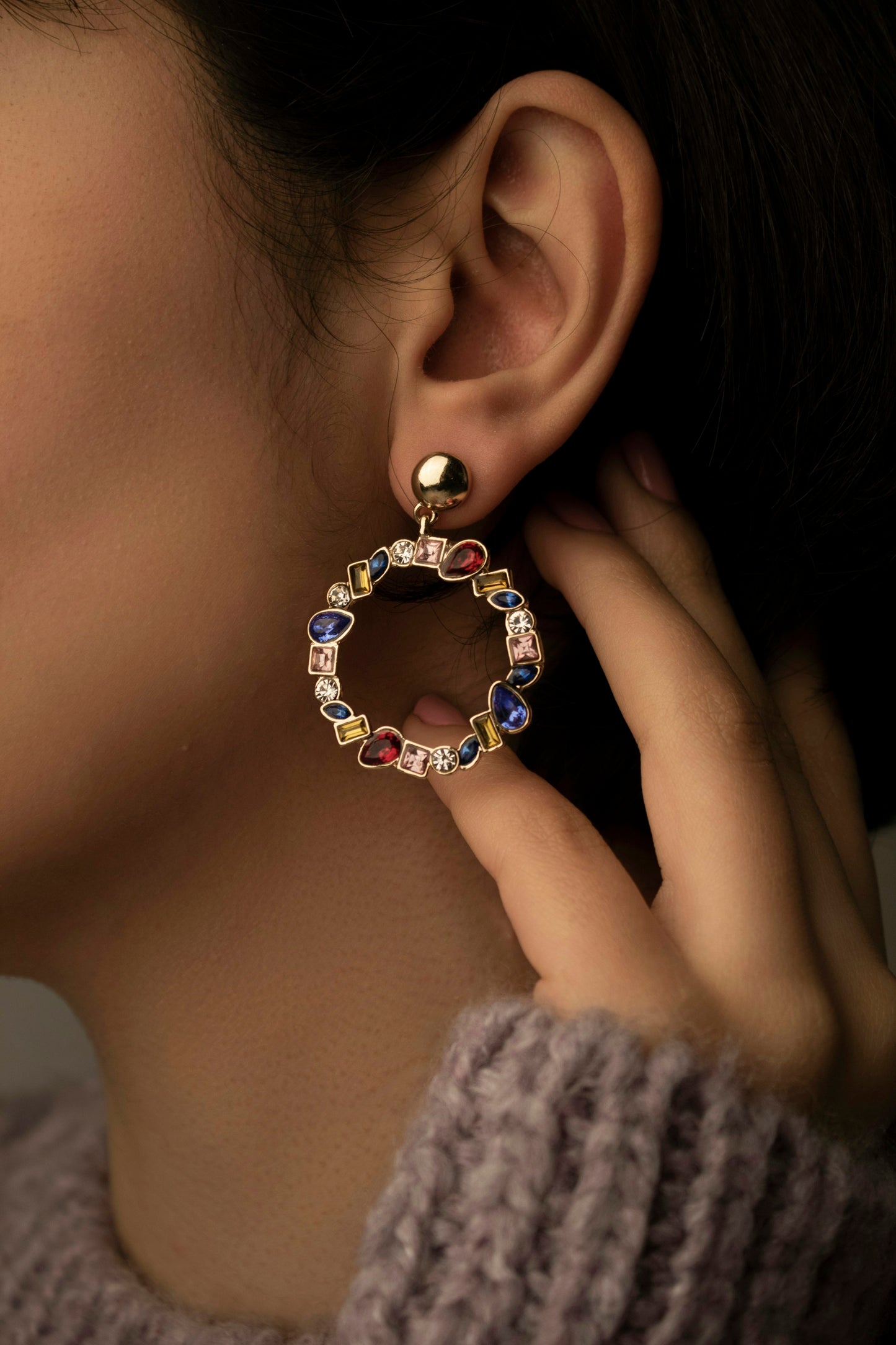 New Round Anti tarnish earring